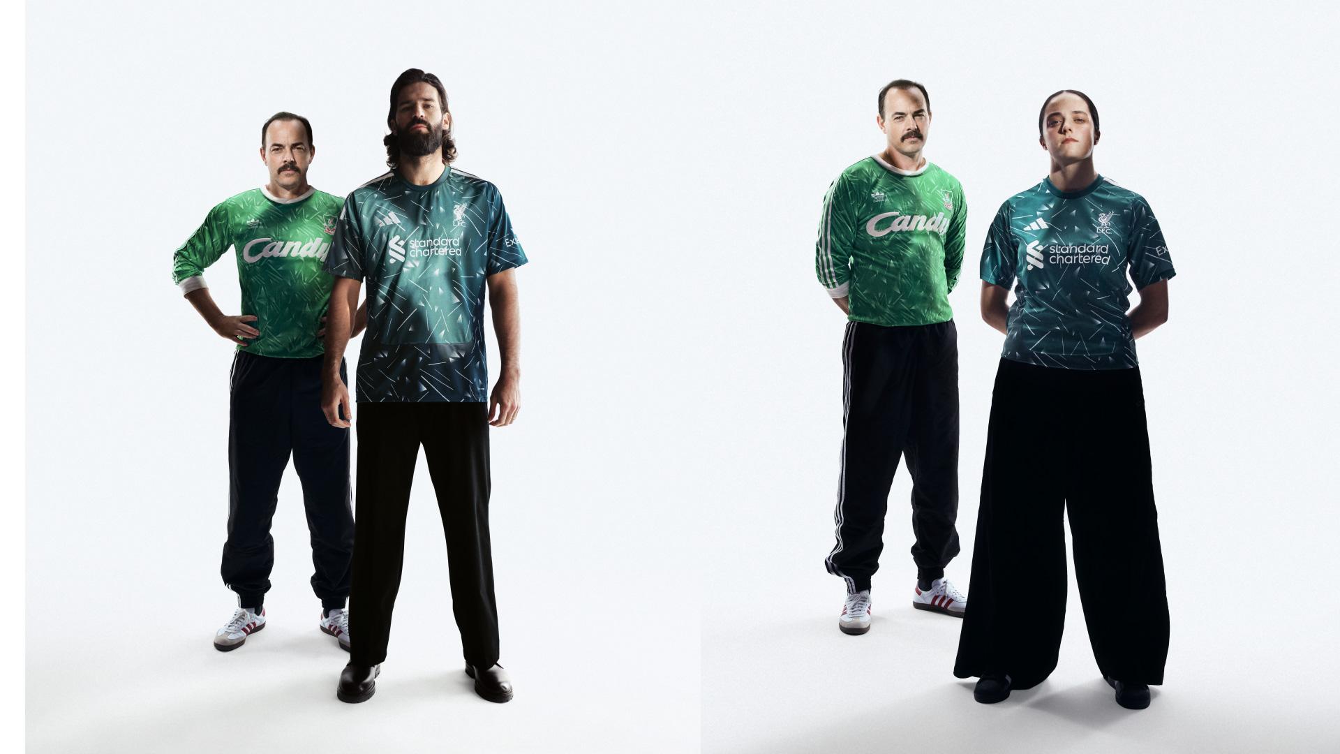 SELECTED FRAMES from Liverpool FC 90's kit launch