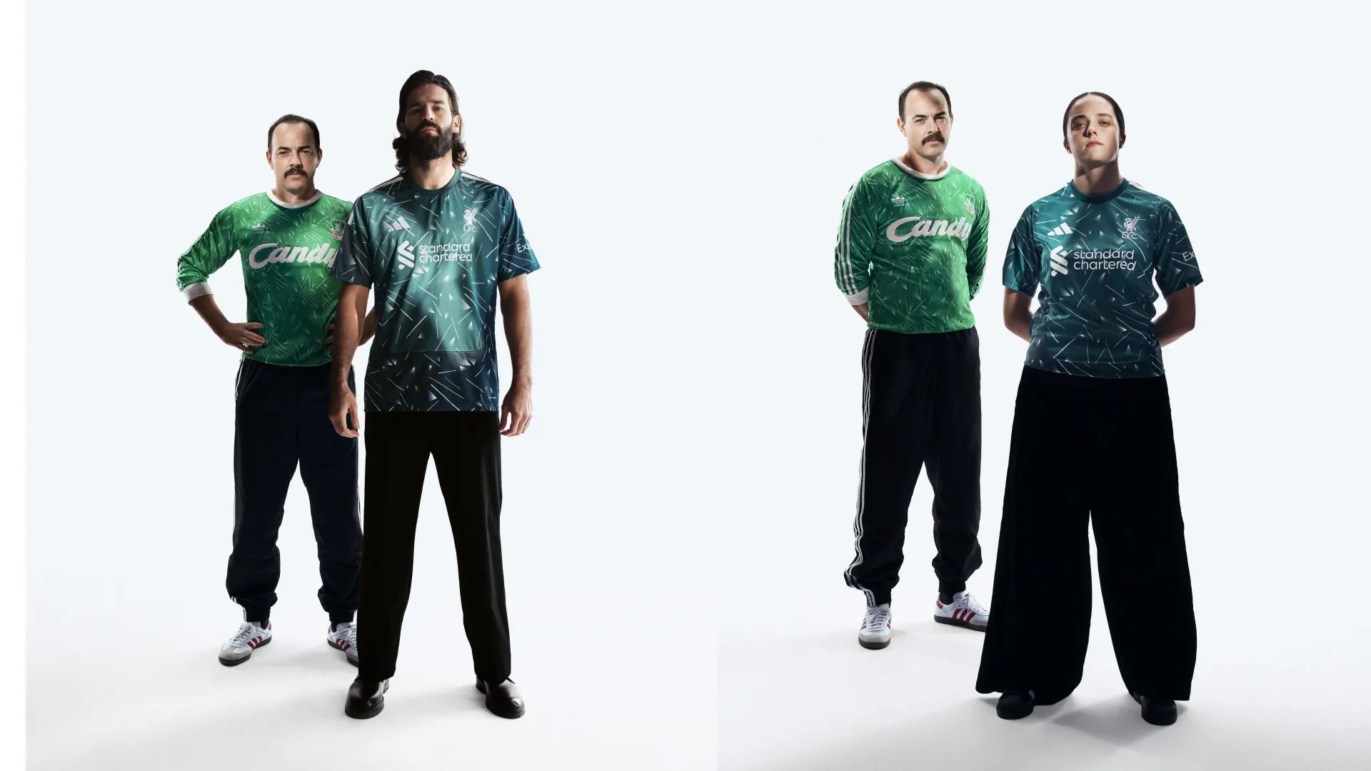 SELECTED FRAMES from Liverpool FC 90's kit launch